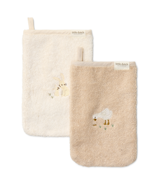 Embroidered Washcloths | Newborn Naturals