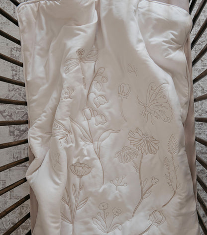 Embroidered baby blanket