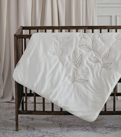 Embroidered baby blanket