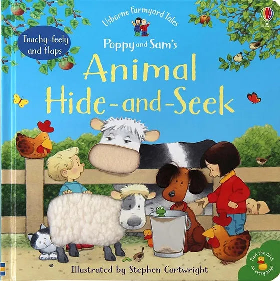 Touch-and-Feel Play Book with Flaps: "Poppy and Sam Hide and Seek Animals"