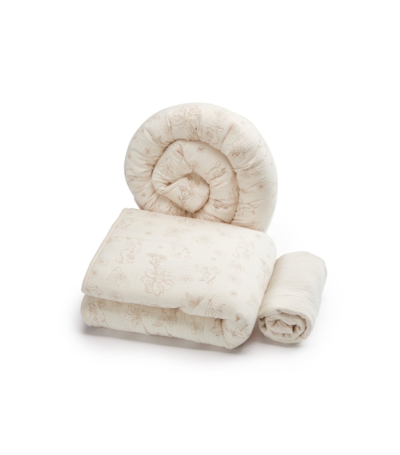 Crib bedding set (with bumper)