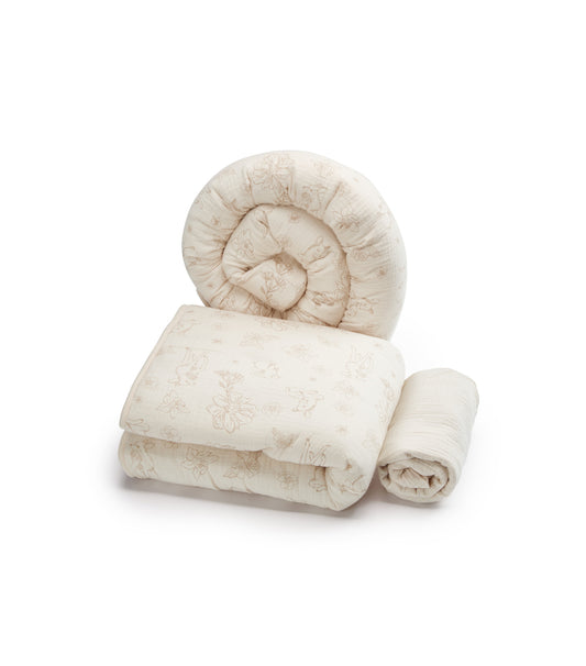 Crib bedding set (with bumper)