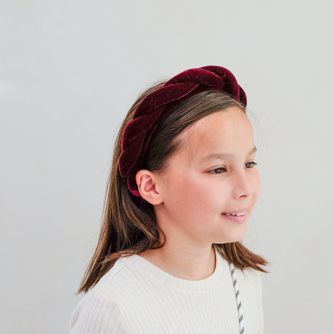 Oversize twist velvet Alice headband