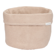 סל אחסון סרוג עגול | בז'