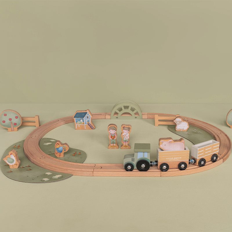 Wooden Train Track | Little Farm