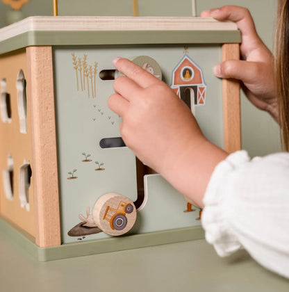 Wooden Activity Cube | Little Farm