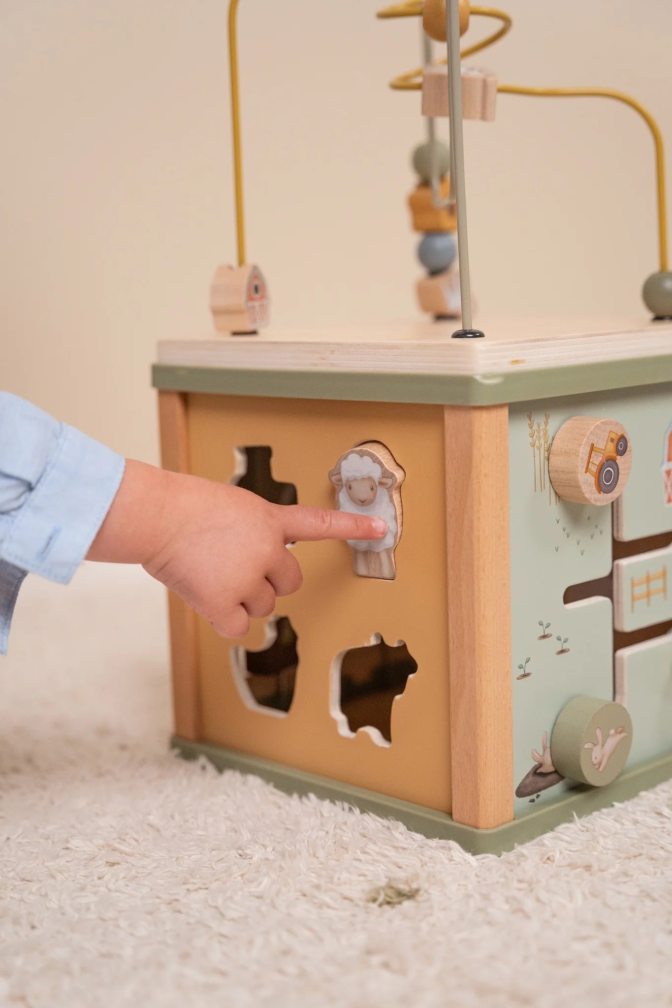 Wooden Activity Cube | Little Farm