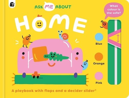 ספר אינטראקטיבי Ask Me About Home עם סליידר ומכסים
