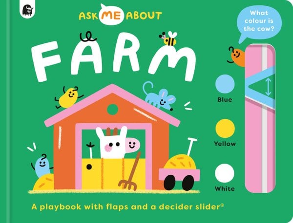 ספר אינטראקטיבי Ask Me About Farm עם סליידר ומכסים