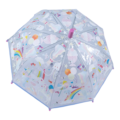 TRANSPARENT COLOUR CHANGING UMBRELLA - FANTASY