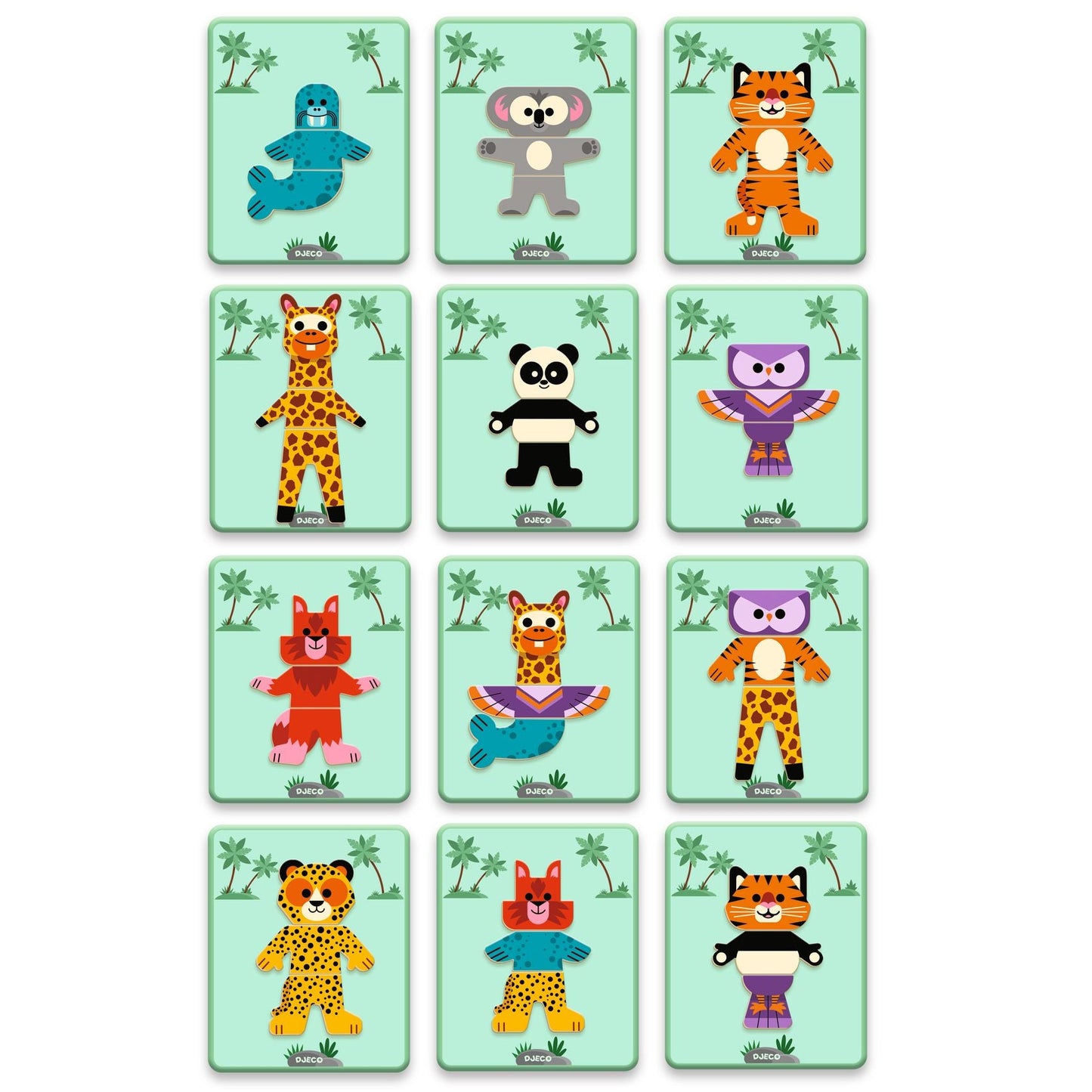 מגנטים אינ-זה-בוקס - חיות מעורבבות