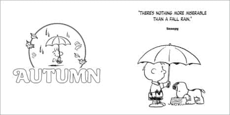 ספר צביעה Snoopy Peanuts