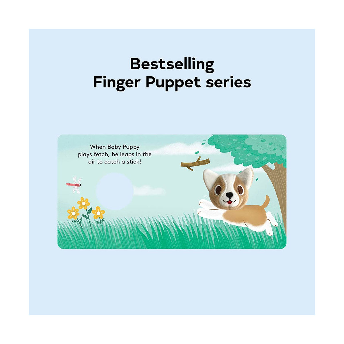 Baby Puppy, Finger Puppet Book – ספר אינטראקטיבי עם בובת אצבע