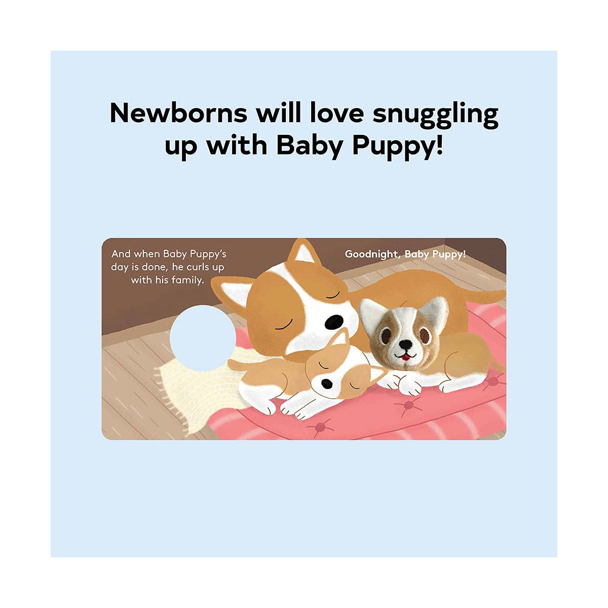 Baby Puppy, Finger Puppet Book – ספר אינטראקטיבי עם בובת אצבע