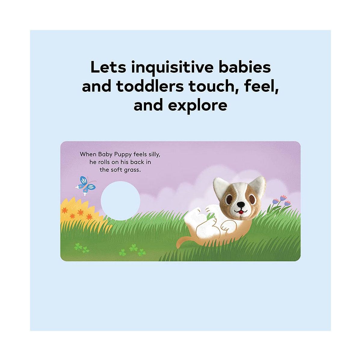 Baby Puppy, Finger Puppet Book – ספר אינטראקטיבי עם בובת אצבע