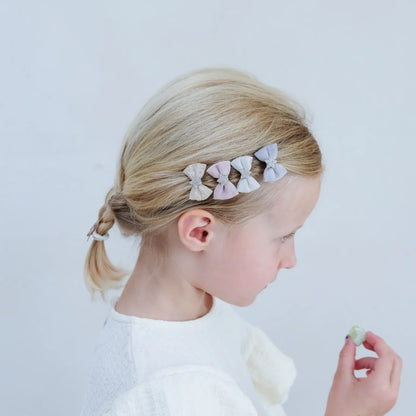 Prima Ballerina Bow Mini Clips | 3 Units