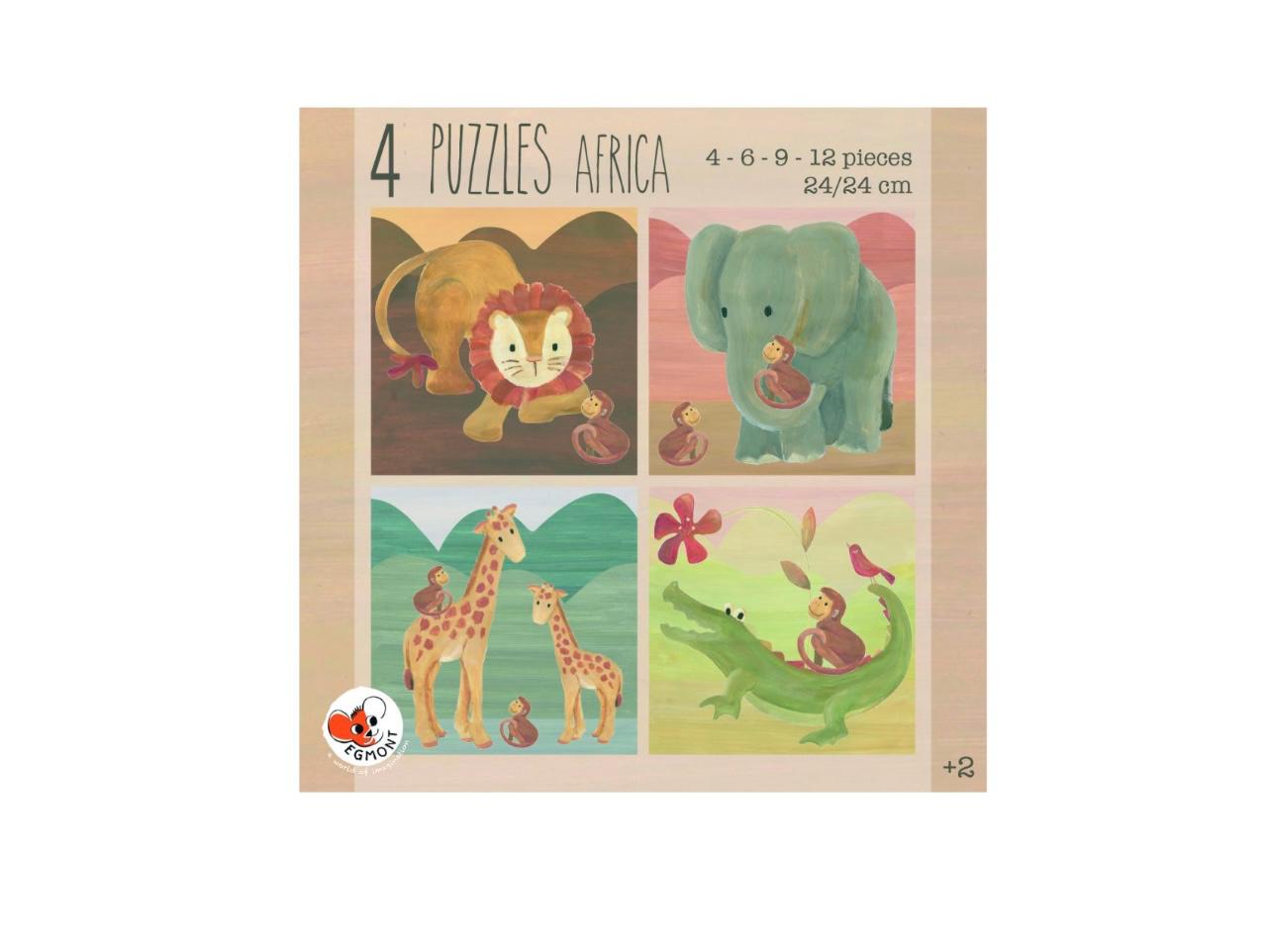 Africa: 4 Magnetic Puzzle - Africa: A 4-piece magnetic puzzle